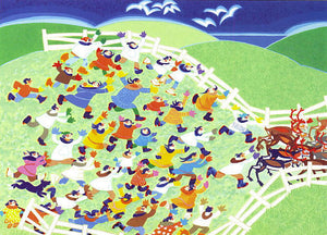 REINDEER ROUNDUP SILK SCREEN