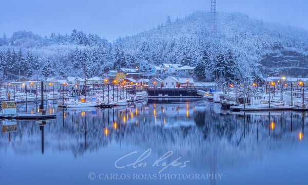 SNOWY THOMAS BASIN 18x12 PHOTO ON METAL