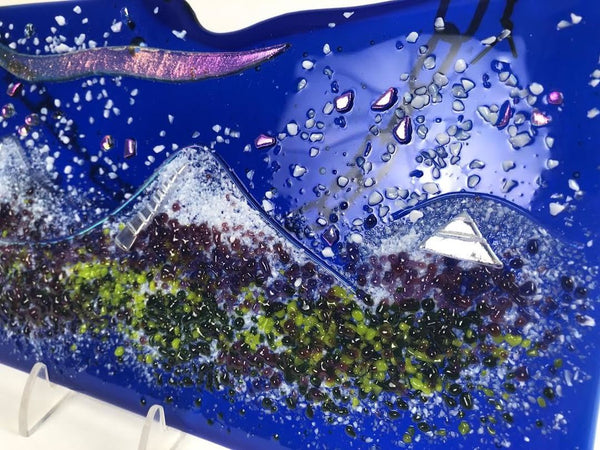 HANGING AURORA FUSED GLASS