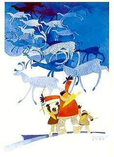 WINTER ART CARD 10 PACK RIE MUNOZ