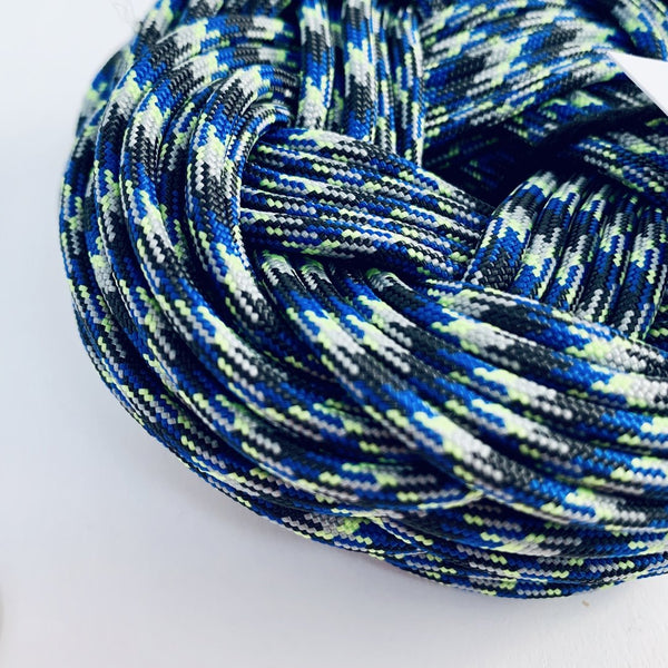 BLUE, GREEN, AND GRAY KNOT COASTER SET OF 4
