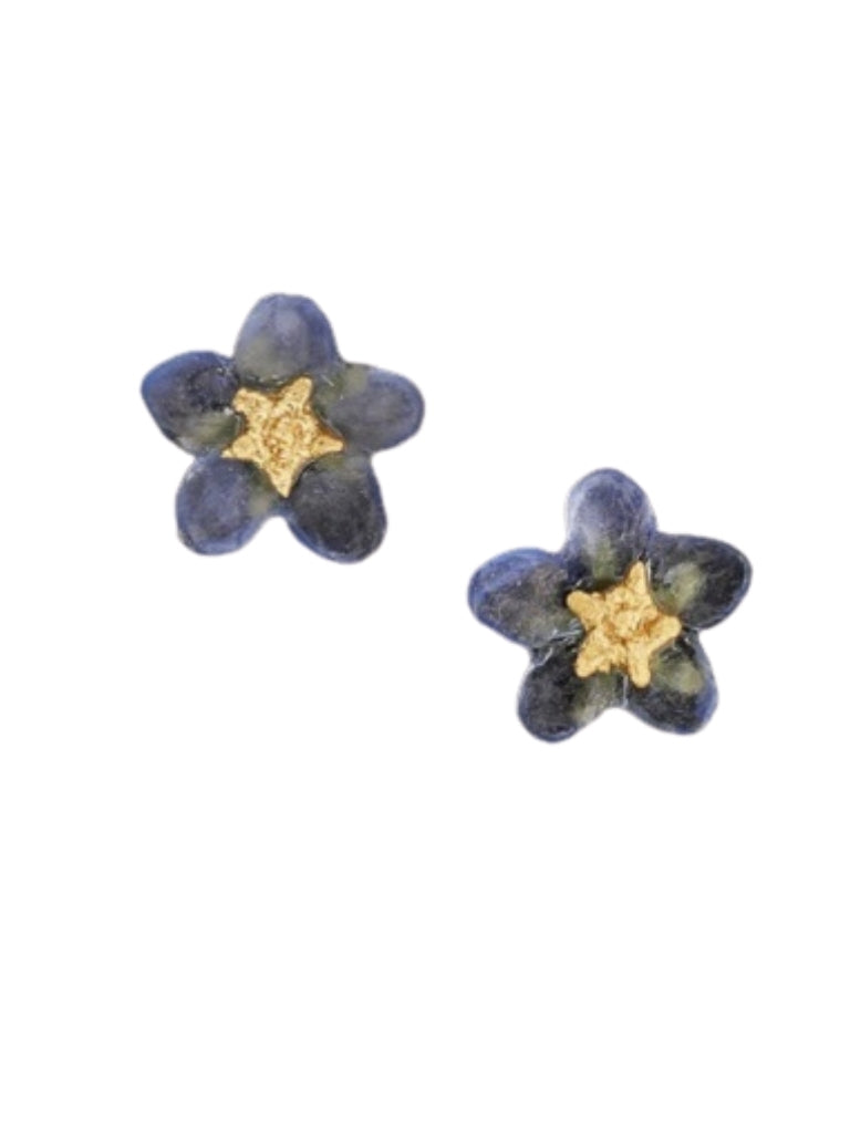 FORGET ME NOT FLOWER STUD EARRINGS