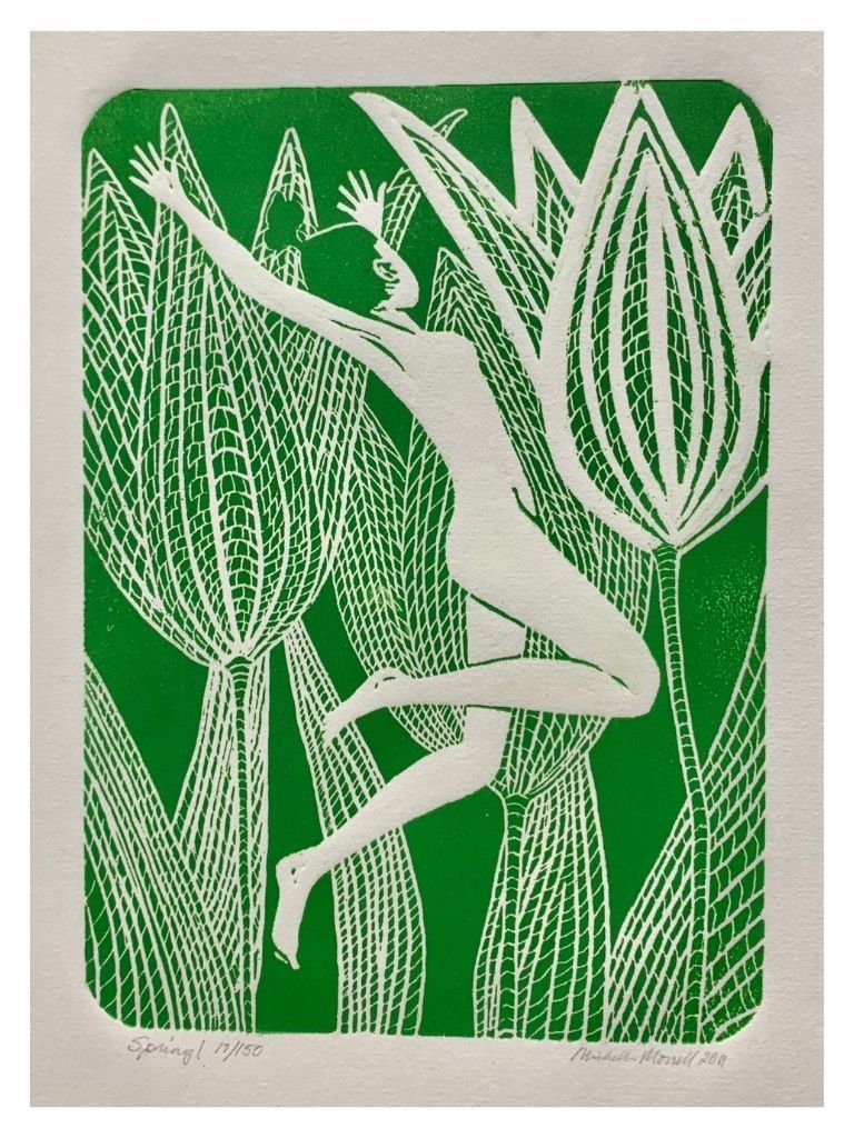 SPRING WOOD ENGRAVING