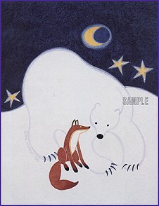 POLAR BEAR AND FOX SERIGRAPH 637/695/DA