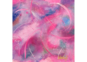 TICKLED PINK ABSTRACT ORIGINAL ACRYLIC