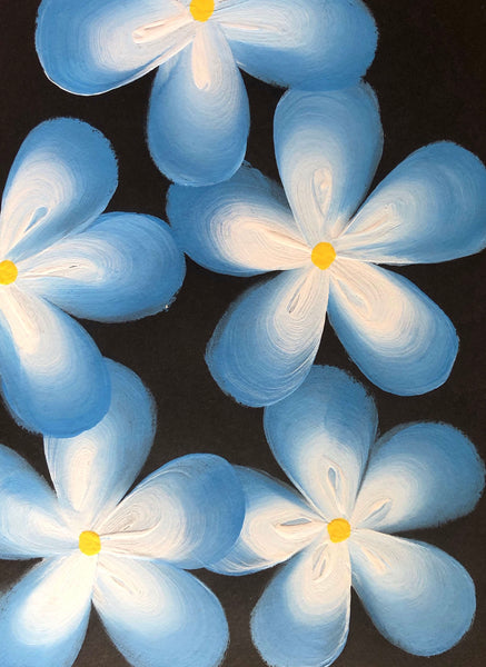 FORGET ME NOTS ART CARD