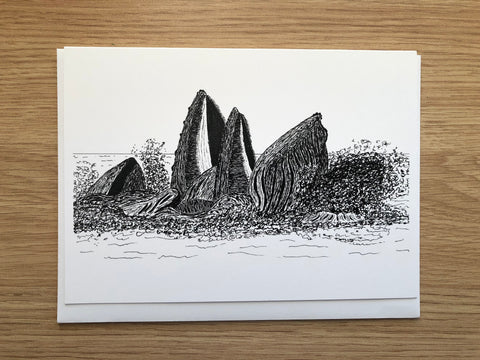 HUMPBACK WHALES FEEDING #1 ART CARD