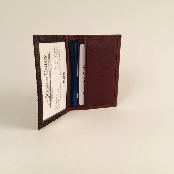 BROWN MINI WALLET WITH 3 POCKETS