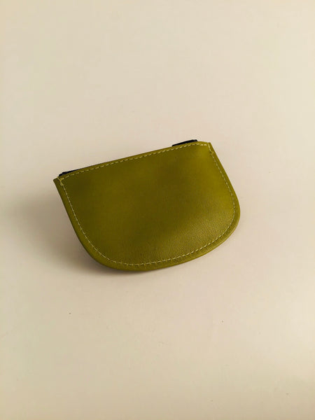 GREEN ZIPPER COIN PURSE