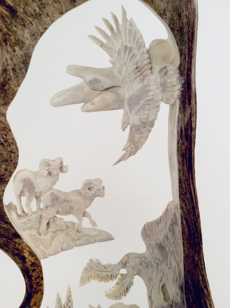 NATURALLY WILD ANTLER CARVING