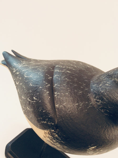 BLACK TURNSTONE HAND CARVED BIRD DECOY