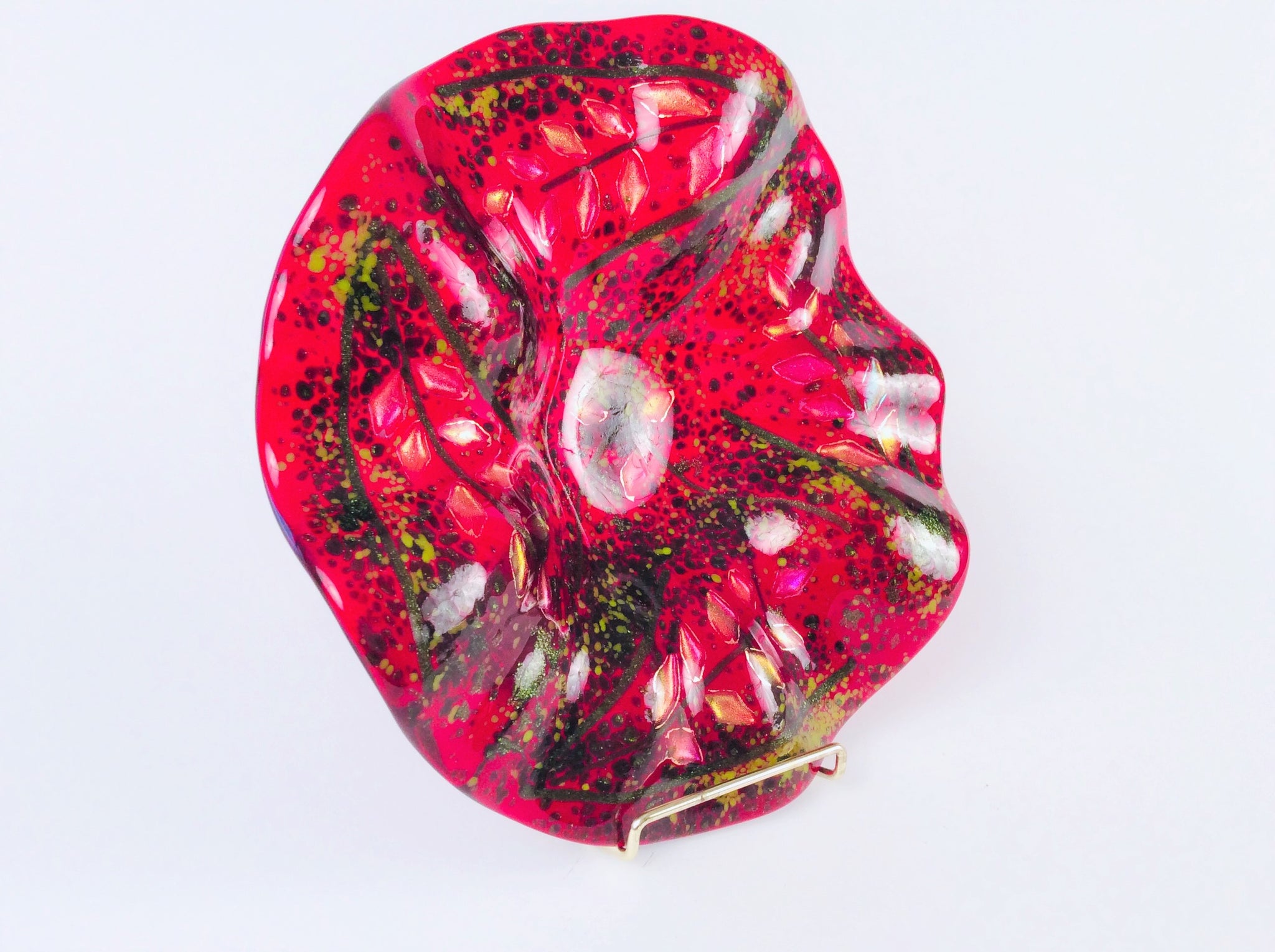 RED 9" FLOWER BOWL