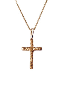 CROSS NECKLACE WITH NUGGETS