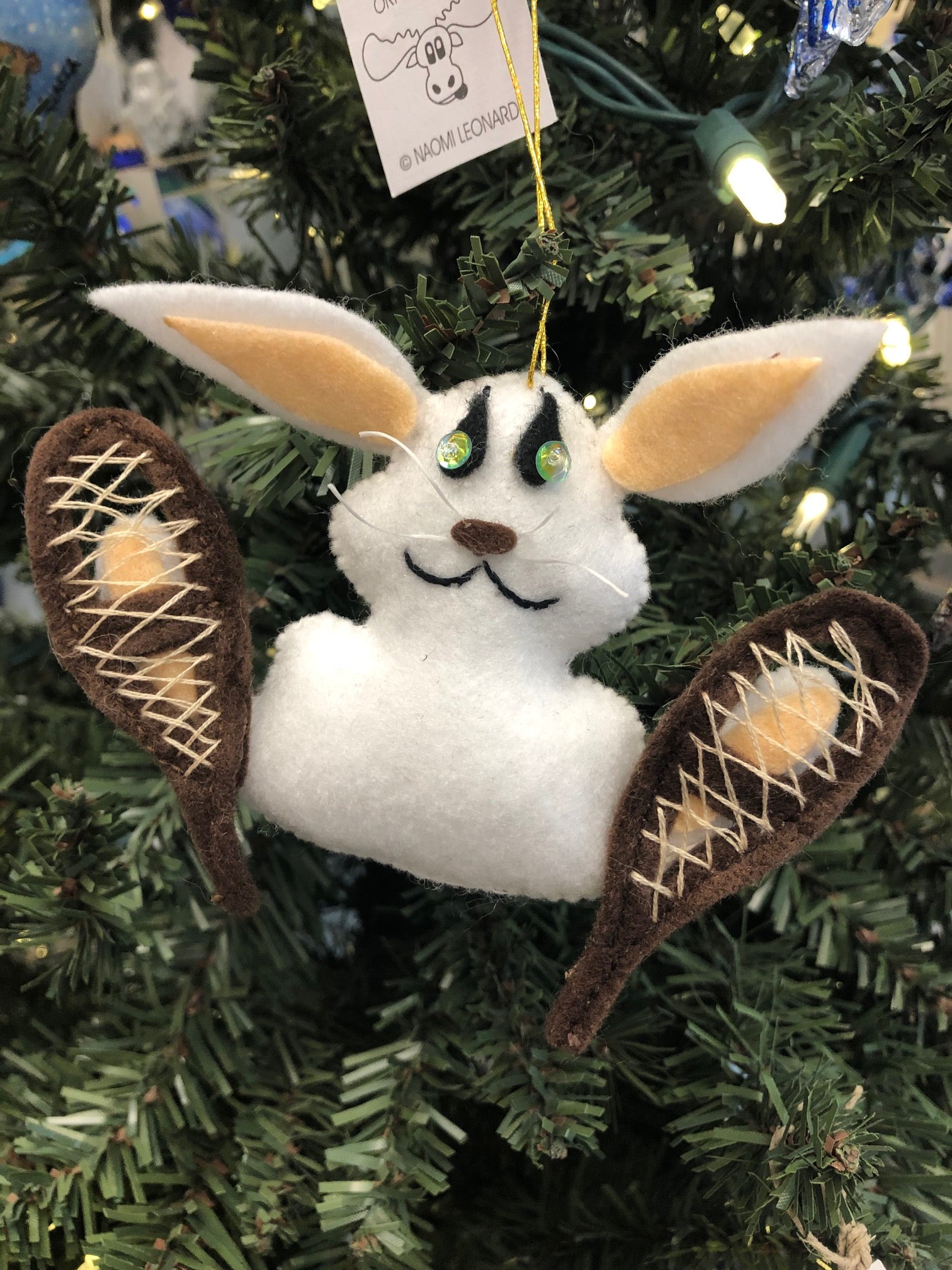 SNOWSHOE HARE ORNAMENT