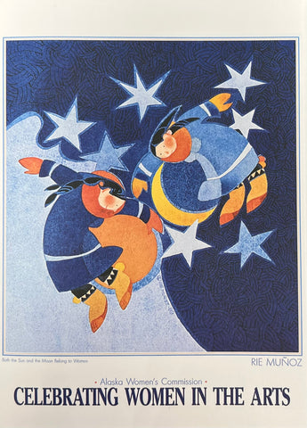 BOTH THE SUN AND THE MOON BELONG TO WOMEN ART CARD