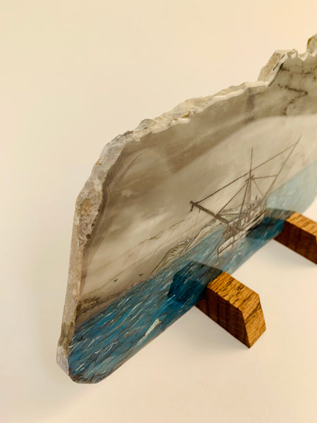 TROLLER ORIGINAL PAINTING ON MARBLE