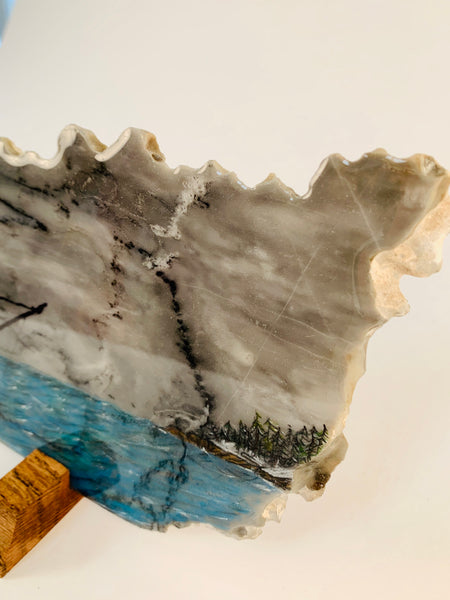 TROLLER ORIGINAL PAINTING ON MARBLE
