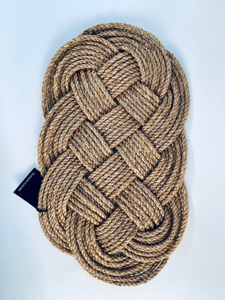 NATURAL ROPE KNOT WALL HANGING/MAT