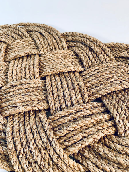 NATURAL ROPE KNOT WALL HANGING/MAT