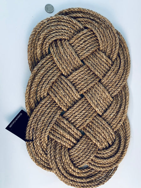 NATURAL ROPE KNOT WALL HANGING/MAT