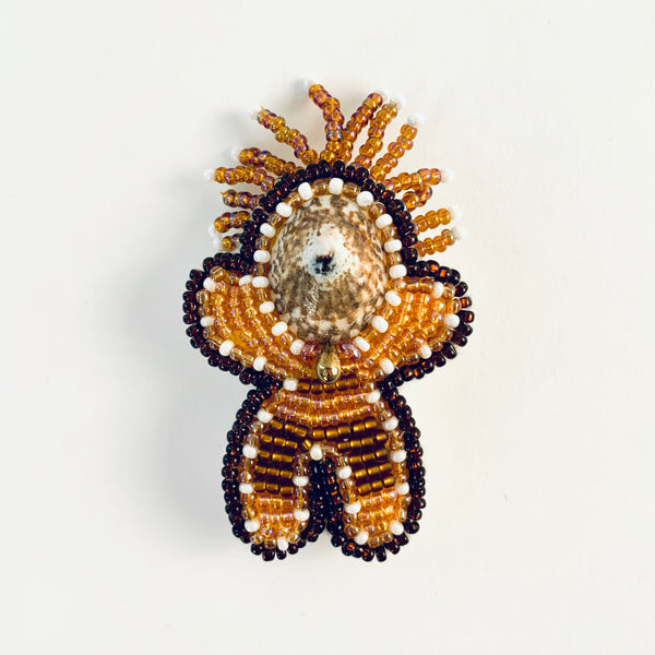 BEADED DANCER PIN