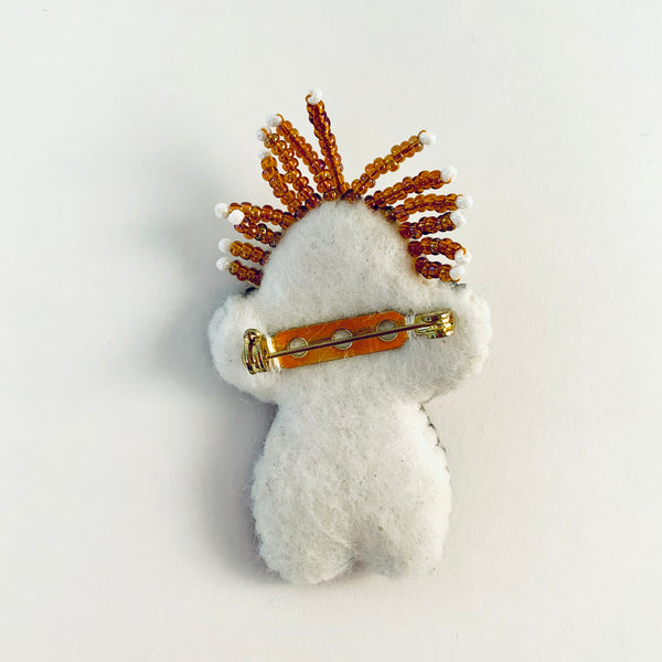 BEADED DANCER PIN