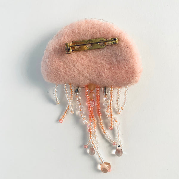 BEADED JELLYFISH PIN