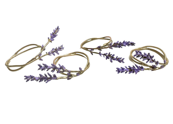 LAVENDER NAPKIN RINGS