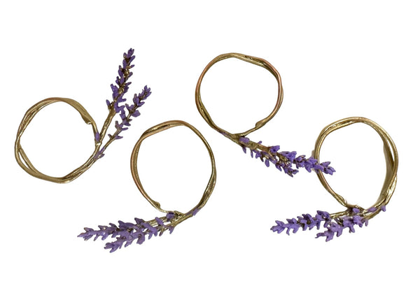 LAVENDER NAPKIN RINGS