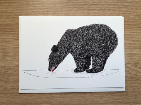 THIRSTY BEAR ART CARD