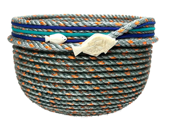 8" LONGLINE BASKET with BONE HALIBUTS