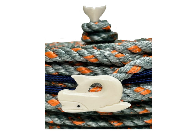 5" LONGLINE BASKET W LID BONE WHALE