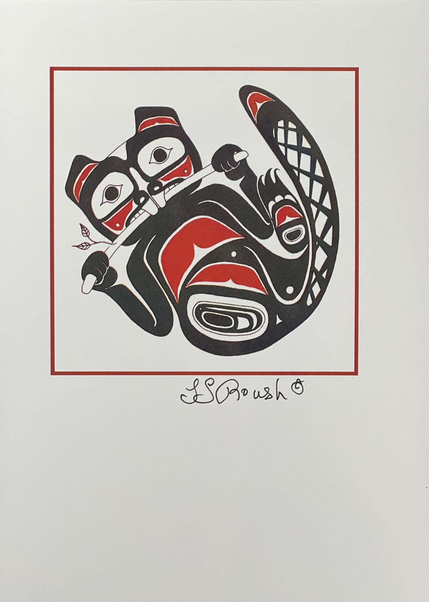 Beaver Art Card