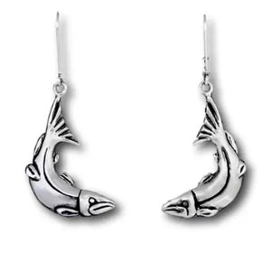 CURVED SALMON EARRINGS