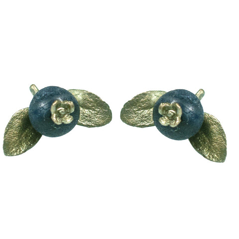 BLUEBERRY POST EARRINGS