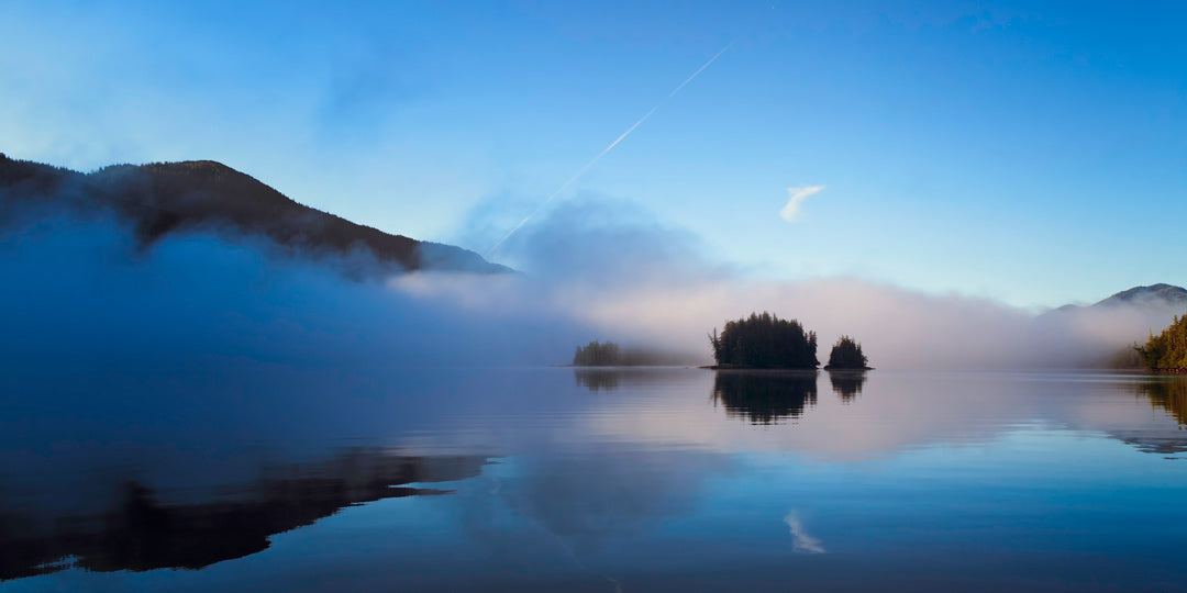 FOGGY MORNING 16X8 PHOTO ON METAL