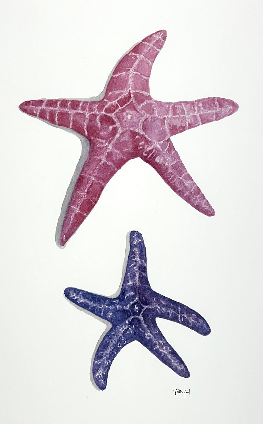 STAR FISH PINK AND PURPLE