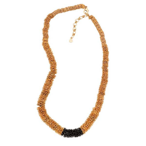GONE TO SEED TWO TONE CONTOUR NECKLACE