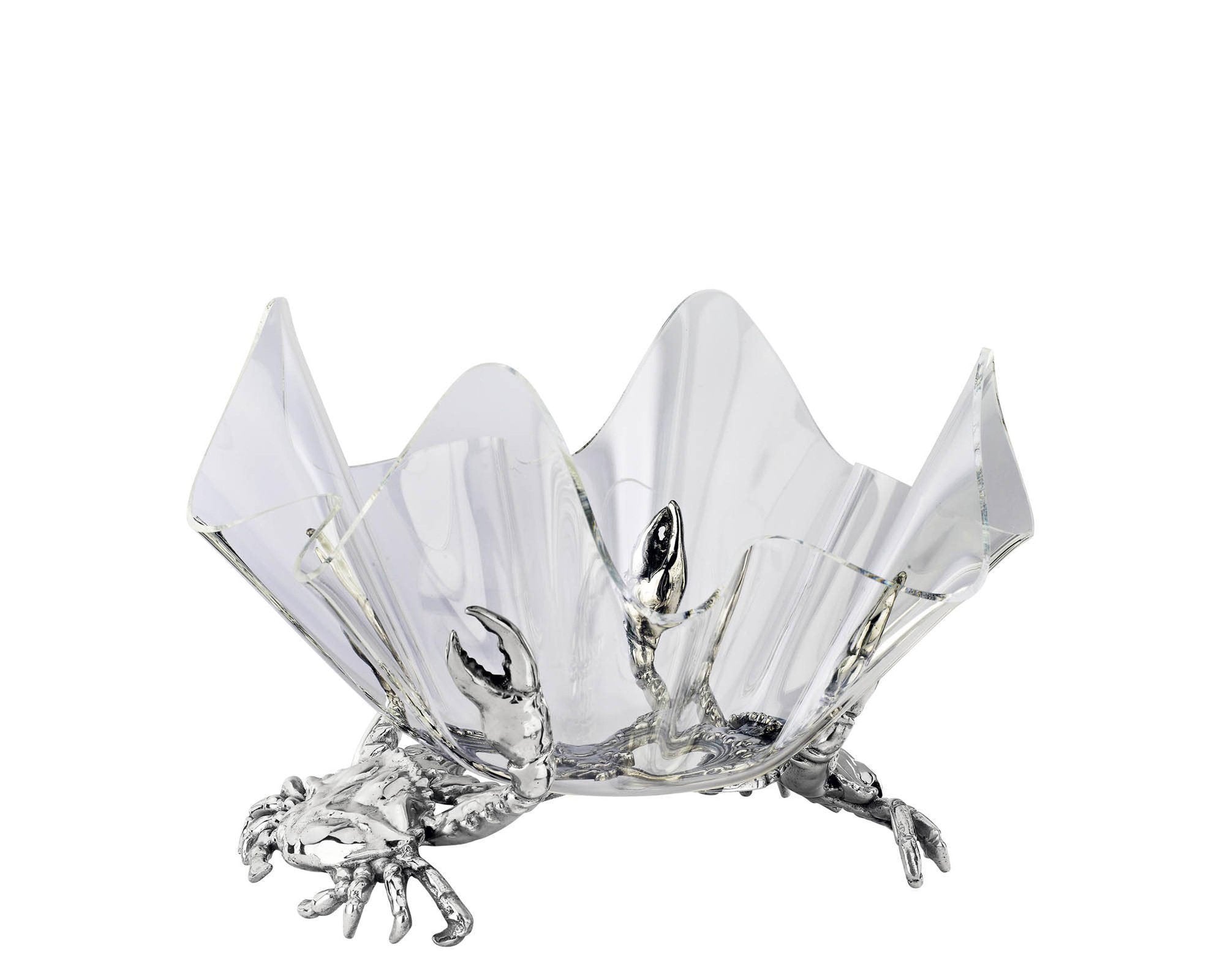 CRAB STAND WITH 14" ACRYLIC BOWL