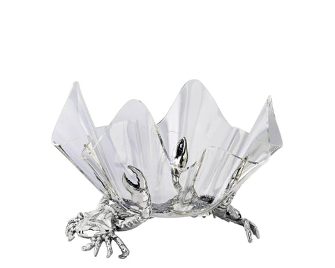 CRAB STAND WITH 14" ACRYLIC BOWL