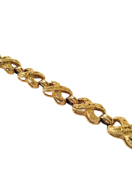 14K BRACELET WITH GOLD NUGGETS