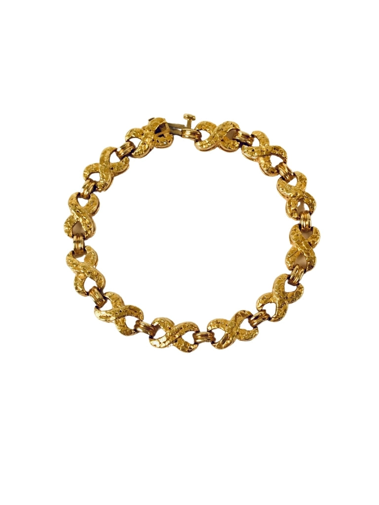 14K BRACELET WITH GOLD NUGGETS