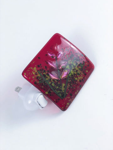 RED GLASS NIGHT LIGHT