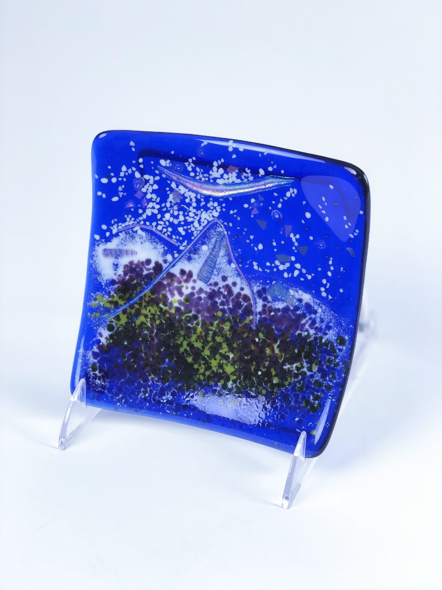 MOUNTAIN SQUARE PLATE 6"