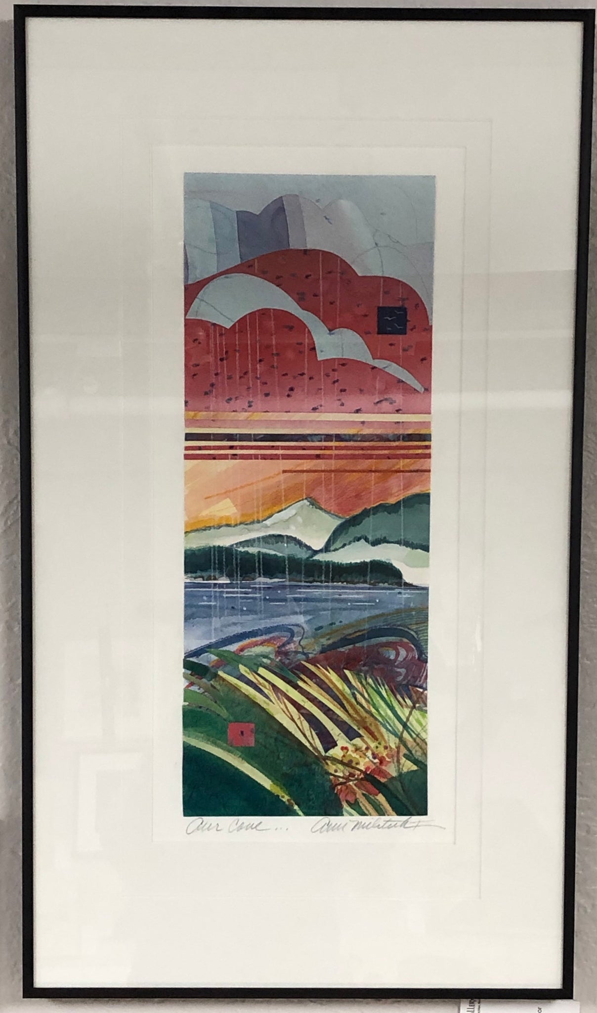OUR COVE FRAMED ORIGINAL WATERCOLOR
