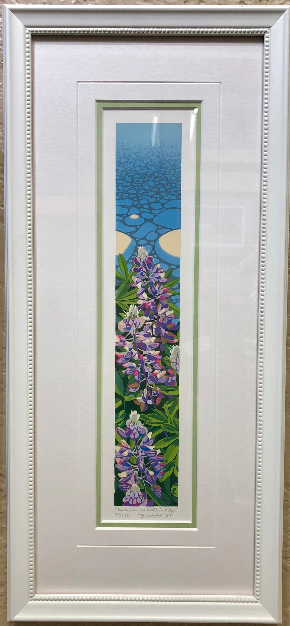 LUPINE AT WATER’S EDGE FRAMED