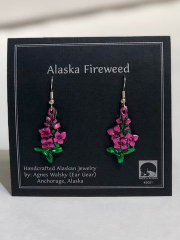 FIREWEED DANGLE EARRING