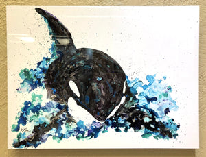 CIRQUE L'ORCA PRINT ON METAL