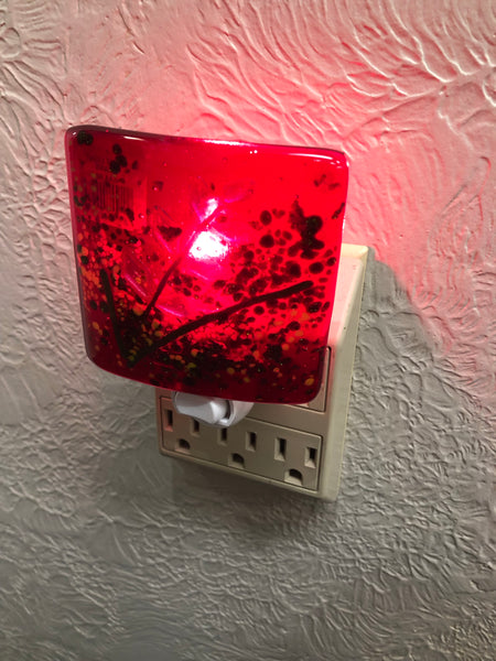 RED GLASS NIGHT LIGHT