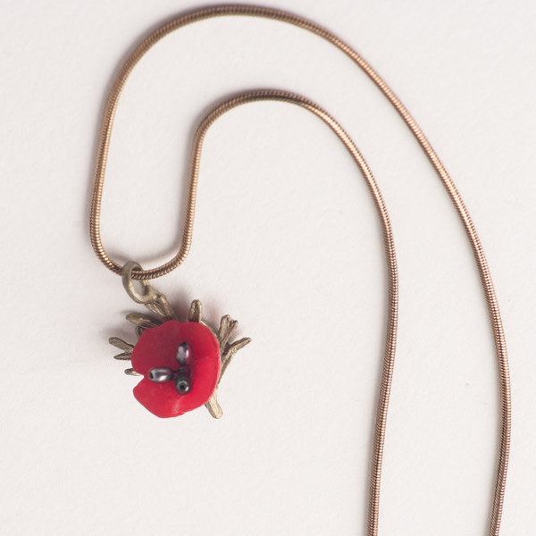 RED POPPY 16" ADJUSTABLE PENDANT